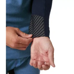 Lifa Marino Half-Zip Thermounterhemd Mit Merinowolle, Navy/Stone Blue -Helly Hansen Workwear 144602 60