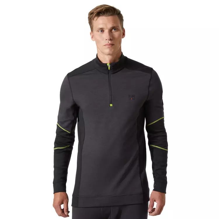 Lifa Marino Half-Zip Thermounterhemd Mit Merinowolle, Schwarz/Ebony 3 Lifa Marino Half-Zip Thermounterhemd Mit Merinowolle, Schwarz/Ebony – Bild 3