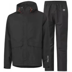 Terloo Regenanzug, Schwarz/Schwarz