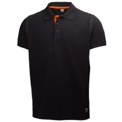 Oxford Poloshirt, Schwarz -Helly Hansen Workwear 82628 10 1